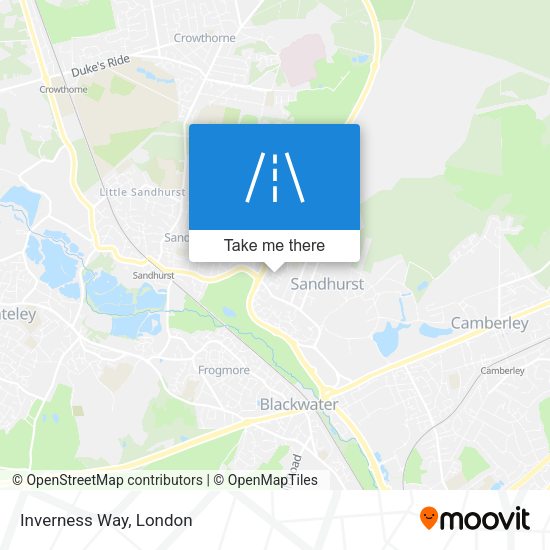 Inverness Way map
