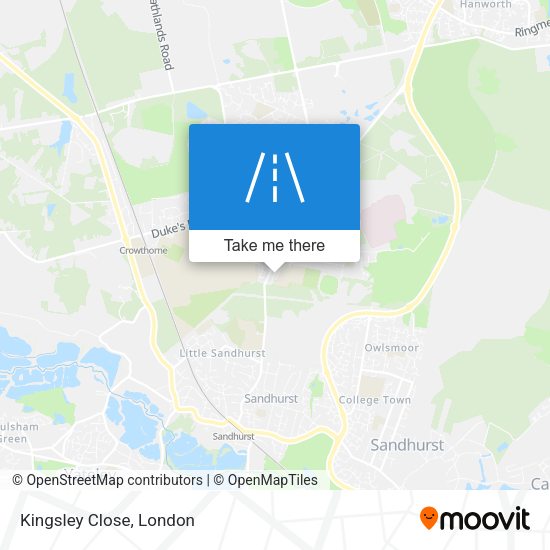 Kingsley Close map