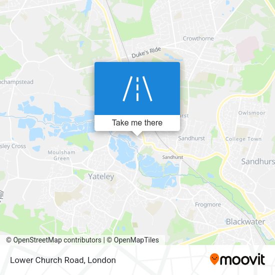 Lower Church Road map