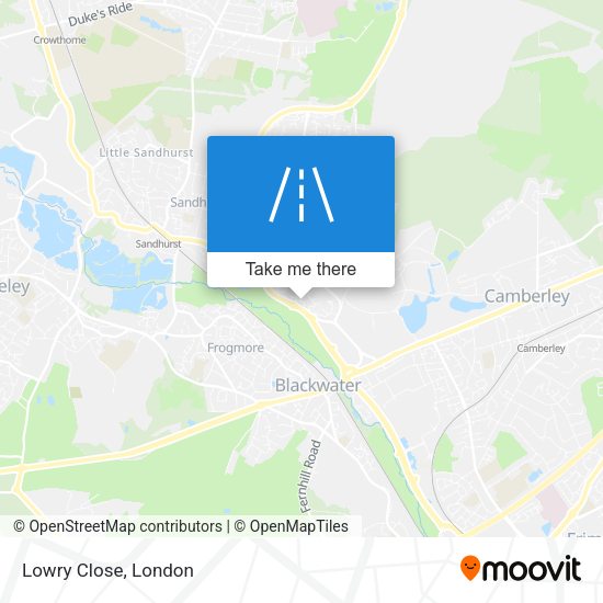 Lowry Close map