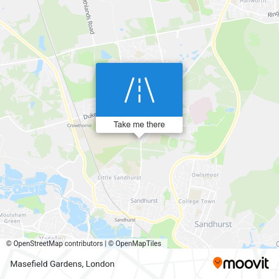 Masefield Gardens map
