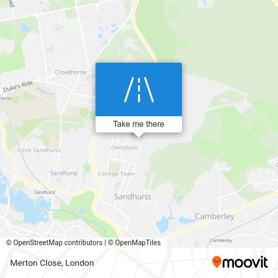 Merton Close map