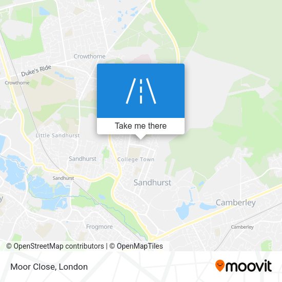 Moor Close map