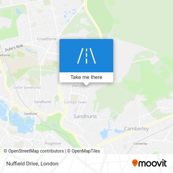 Nuffield Drive map