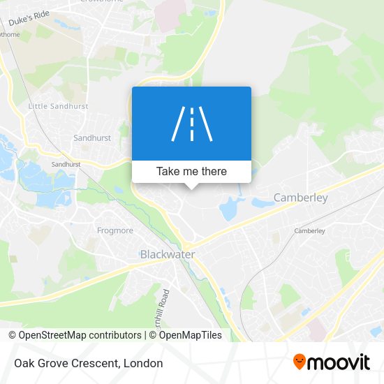 Oak Grove Crescent map