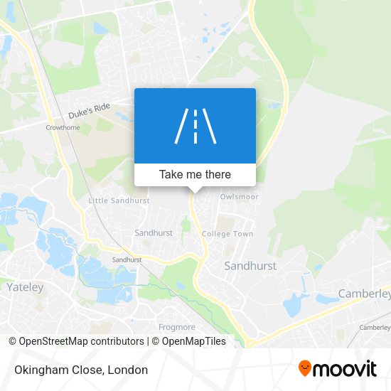 Okingham Close map