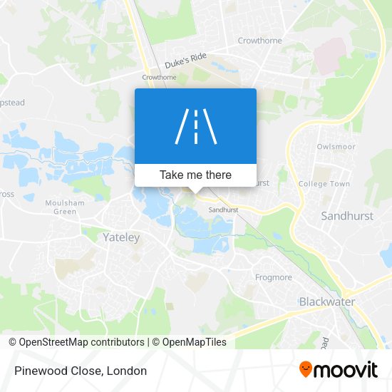 Pinewood Close map
