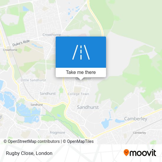 Rugby Close map