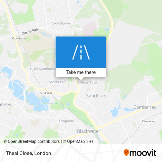 Theal Close map
