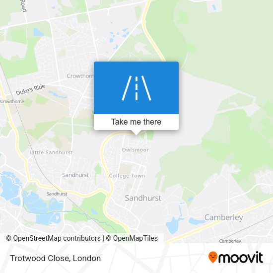 Trotwood Close map