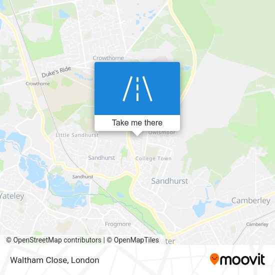 Waltham Close map