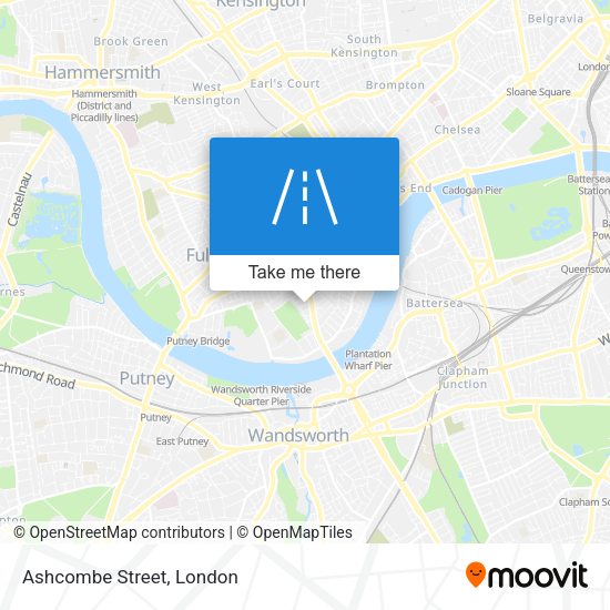 Ashcombe Street map