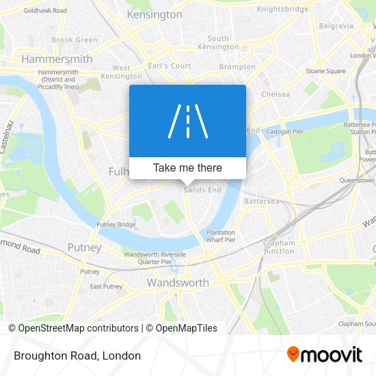 Broughton Road map