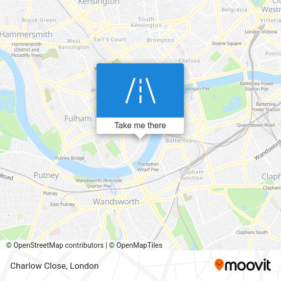 Charlow Close map