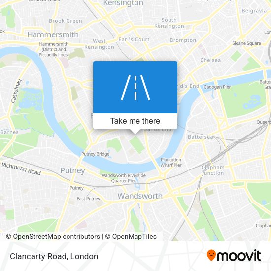 Clancarty Road map