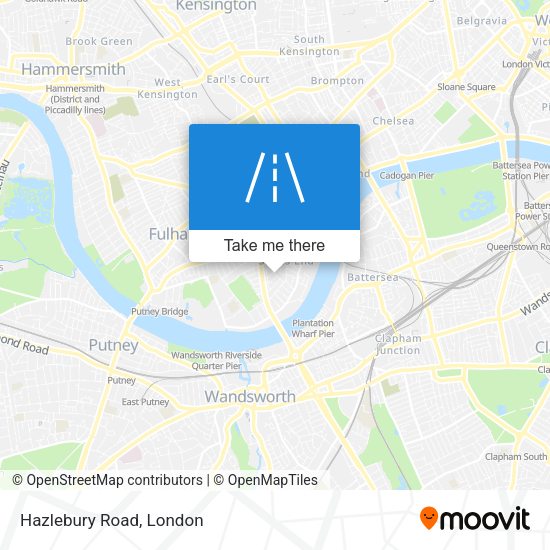 Hazlebury Road map