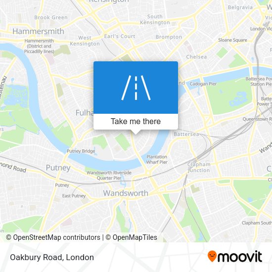 Oakbury Road map