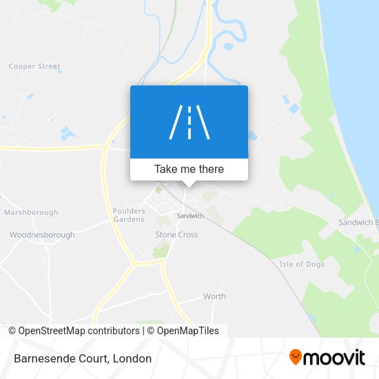 Barnesende Court map