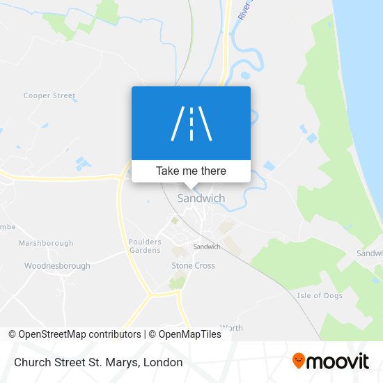 Church Street St. Marys map