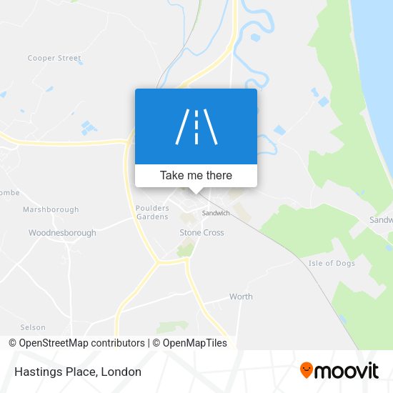 Hastings Place map