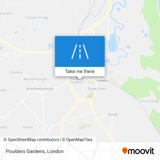 Poulders Gardens map
