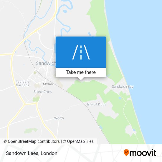 Sandown Lees map