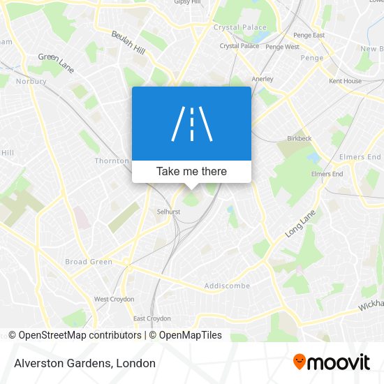 Alverston Gardens map