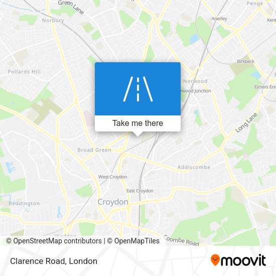 Clarence Road map