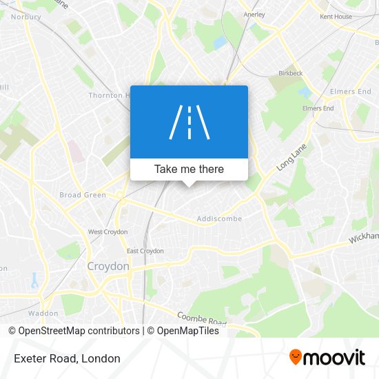 Exeter Road map