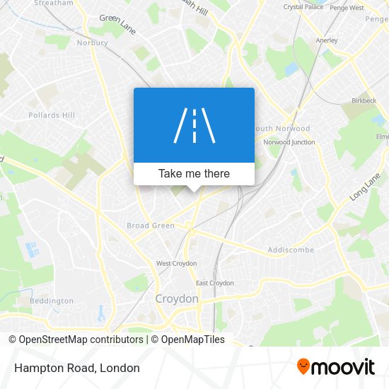 Hampton Road map