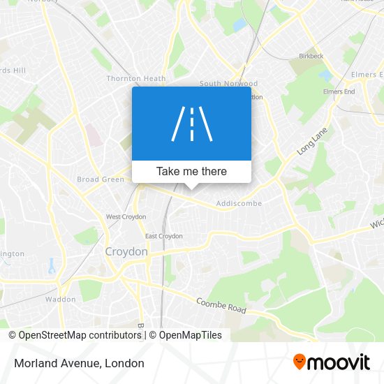 Morland Avenue map