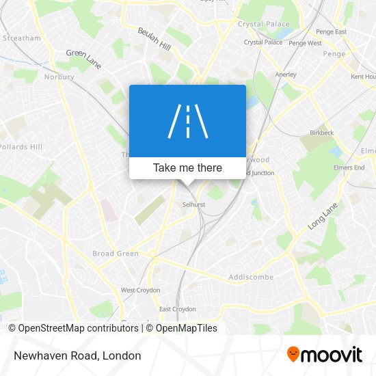 Newhaven Road map