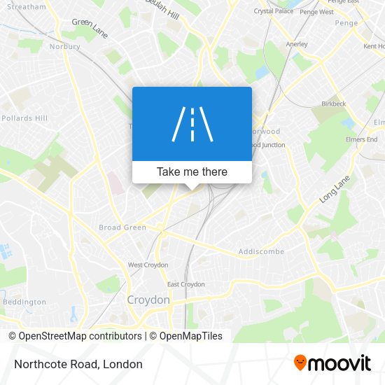 Northcote Road map