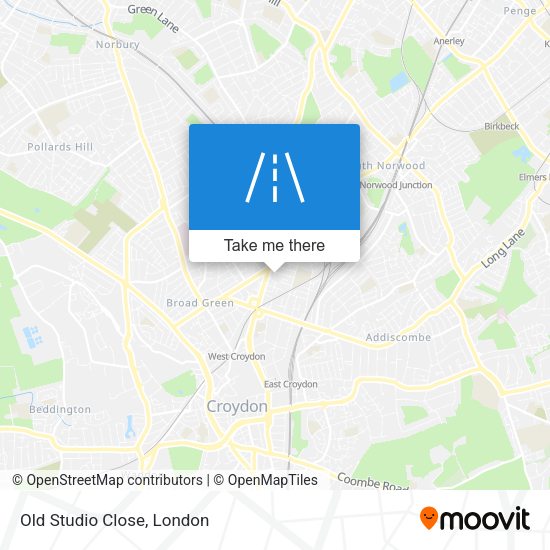 Old Studio Close map