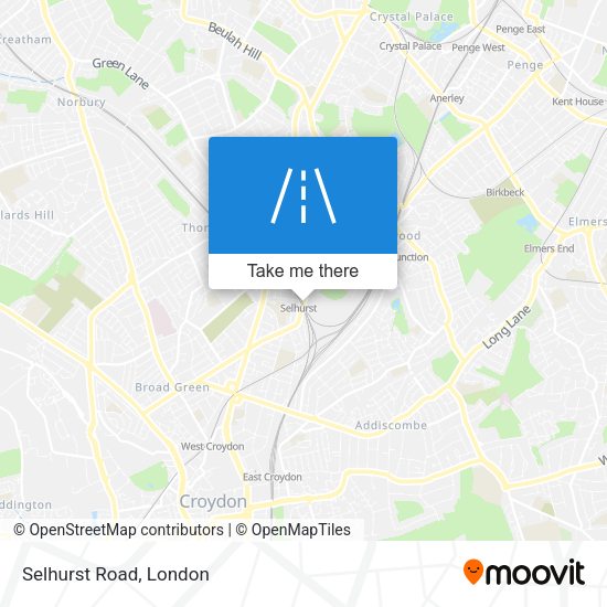 Selhurst Road map