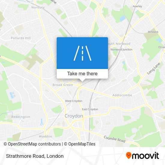 Strathmore Road map