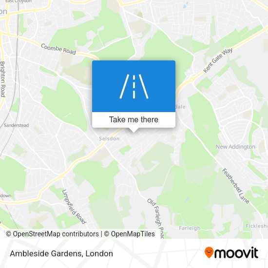 Ambleside Gardens map