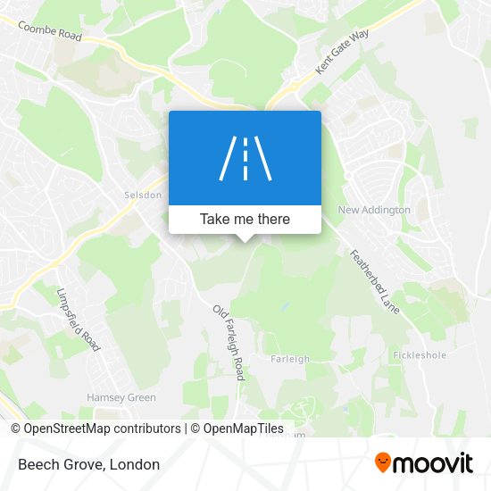 Beech Grove map