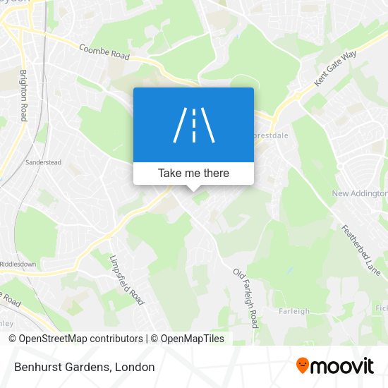 Benhurst Gardens map