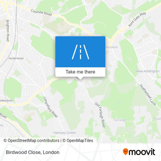 Birdwood Close map