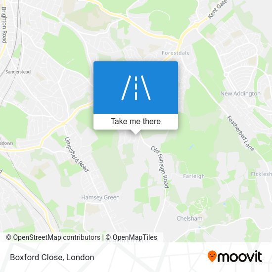 Boxford Close map