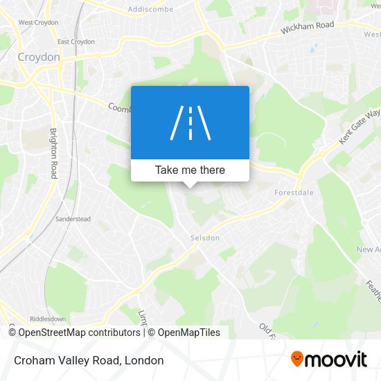Croham Valley Road map