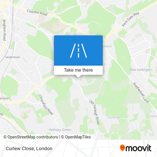 Curlew Close map