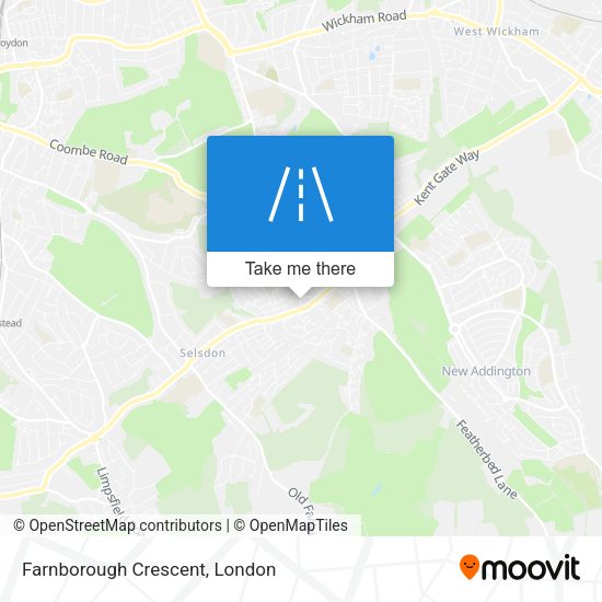 Farnborough Crescent map