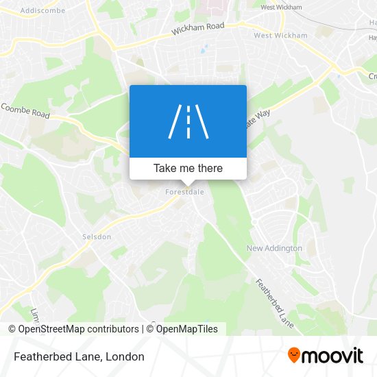 Featherbed Lane map