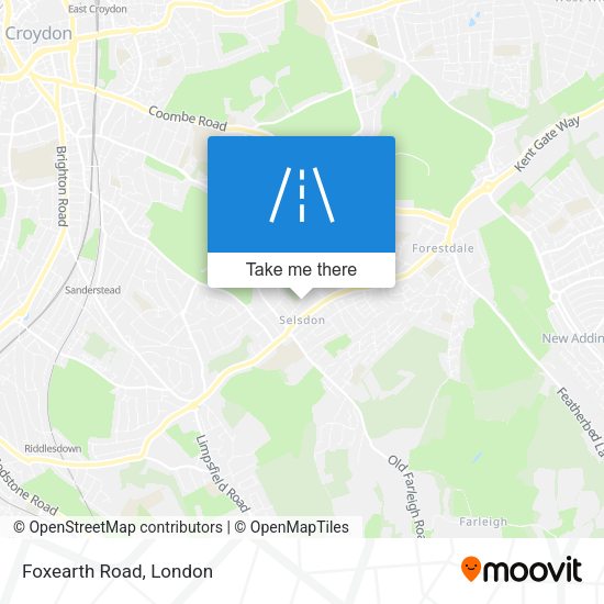 Foxearth Road map