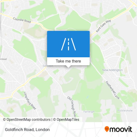 Goldfinch Road map