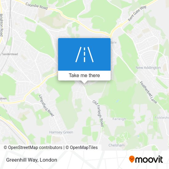 Greenhill Way map