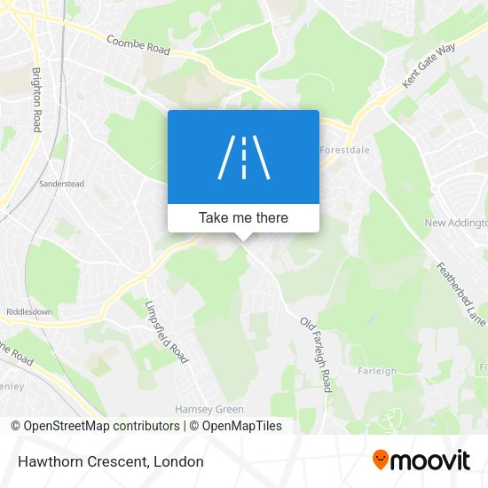 Hawthorn Crescent map