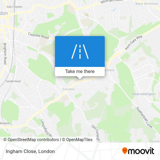 Ingham Close map